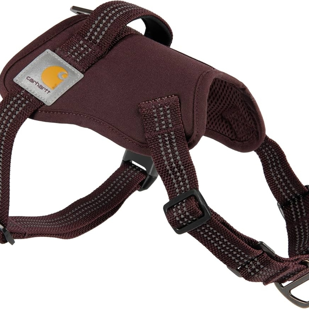 CARHARTT No Pull Dog Harness with Reflective Accents (Deep Wine • SMALL)